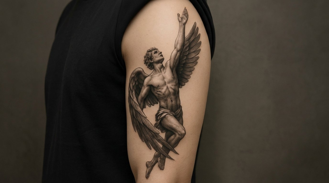 tattoos of warrior angels