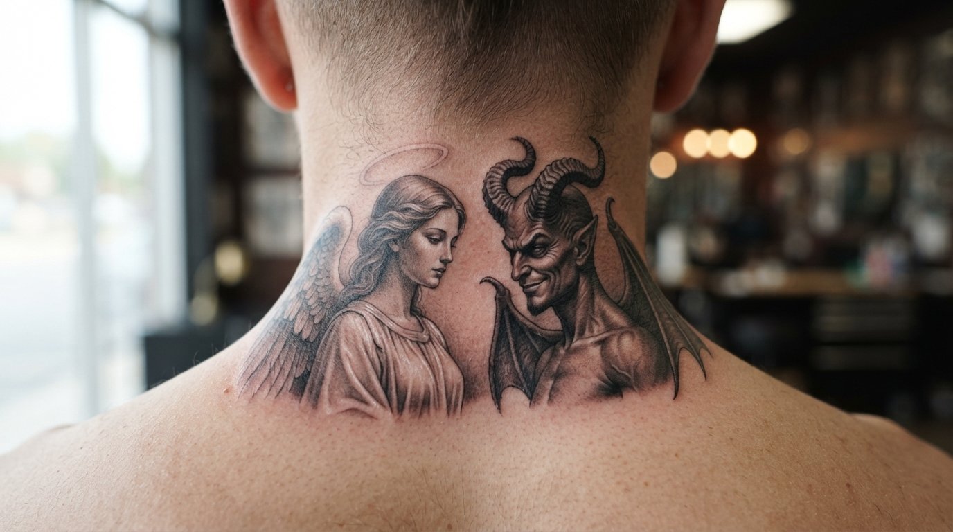 Devil or Angel Tattoo