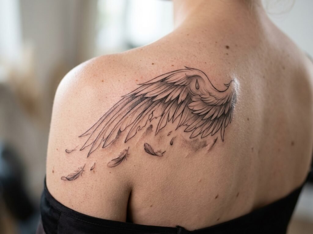 Shoulder-blade single wing