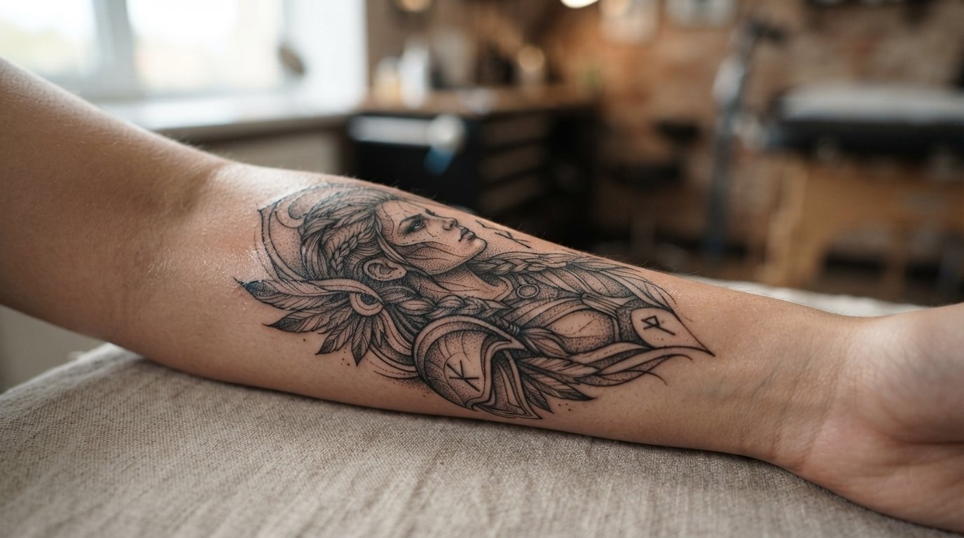 Warrior Female Tattoos
