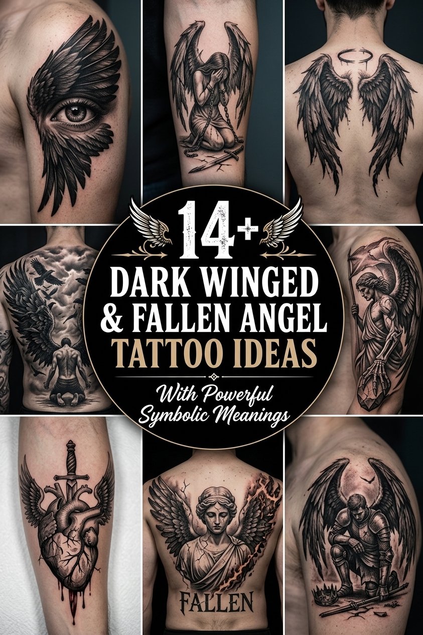 Fallen Angel Tattoo Designs: