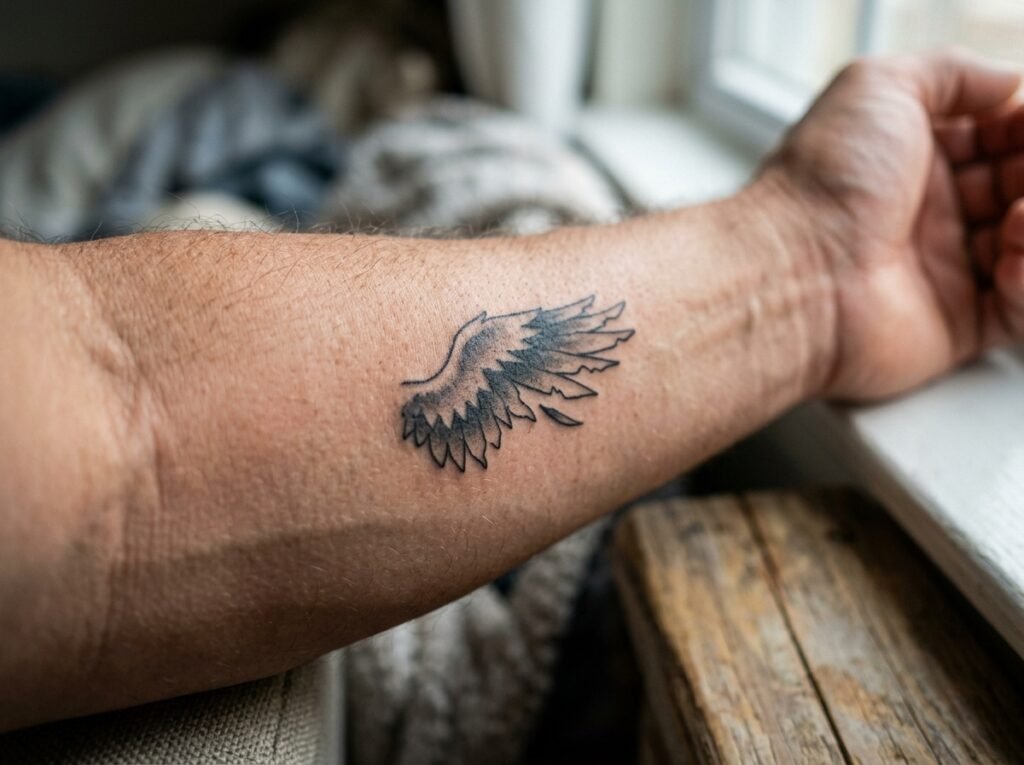 Minimalist broken-wing forearm